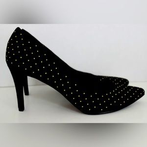 Black gold studded 3-inch heels - Size 9 - Old Navy